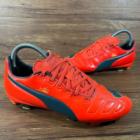 Puma Evo Power 3 Orange Soccer Cleats Men’s Size 7 Athletic Shoes - Picture 1 of 10